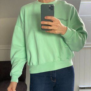 Pangaia organic cotton oversized sweatshirt mint size S